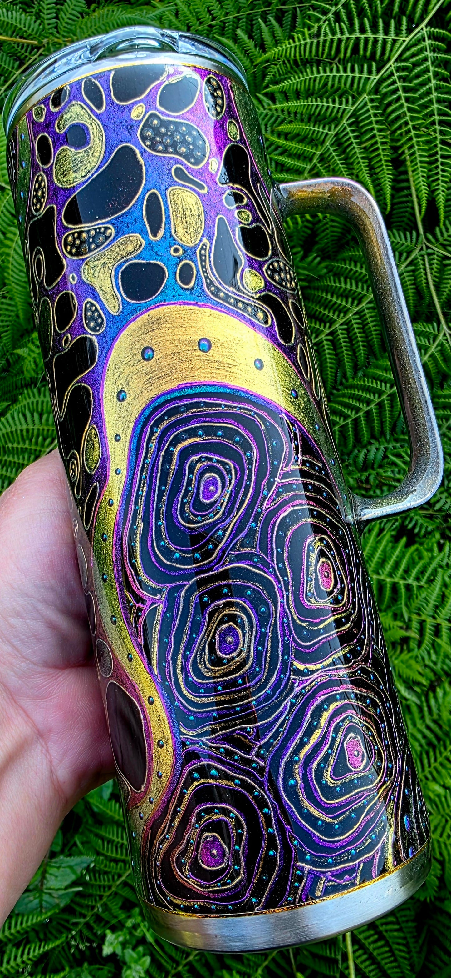 Twisted Sketches Shifty Doodle 22oz Handle - Quick-Ship Tumbler (RTS)