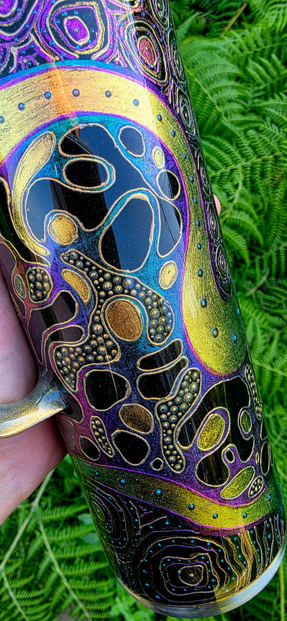 Twisted Sketches Shifty Doodle 22oz Handle - Quick-Ship Tumbler (RTS)