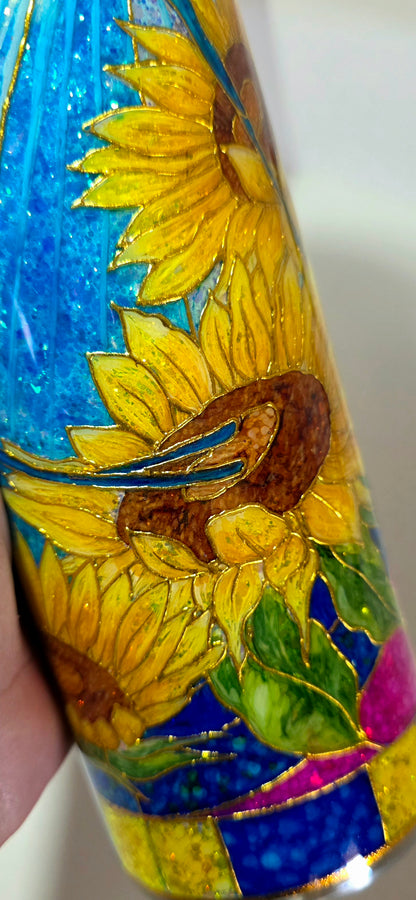 Twisted Stained Glass Hummingbirds