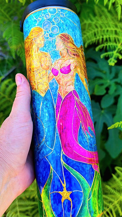 Twisted Stained Glass Mermaids