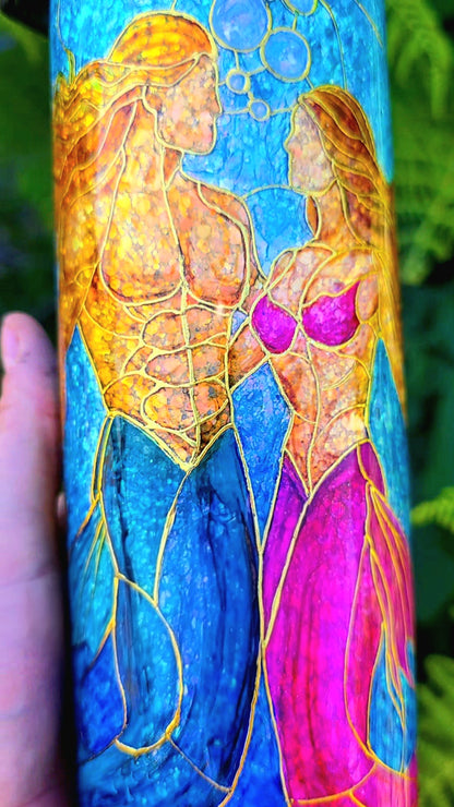 Twisted Stained Glass Mermaids